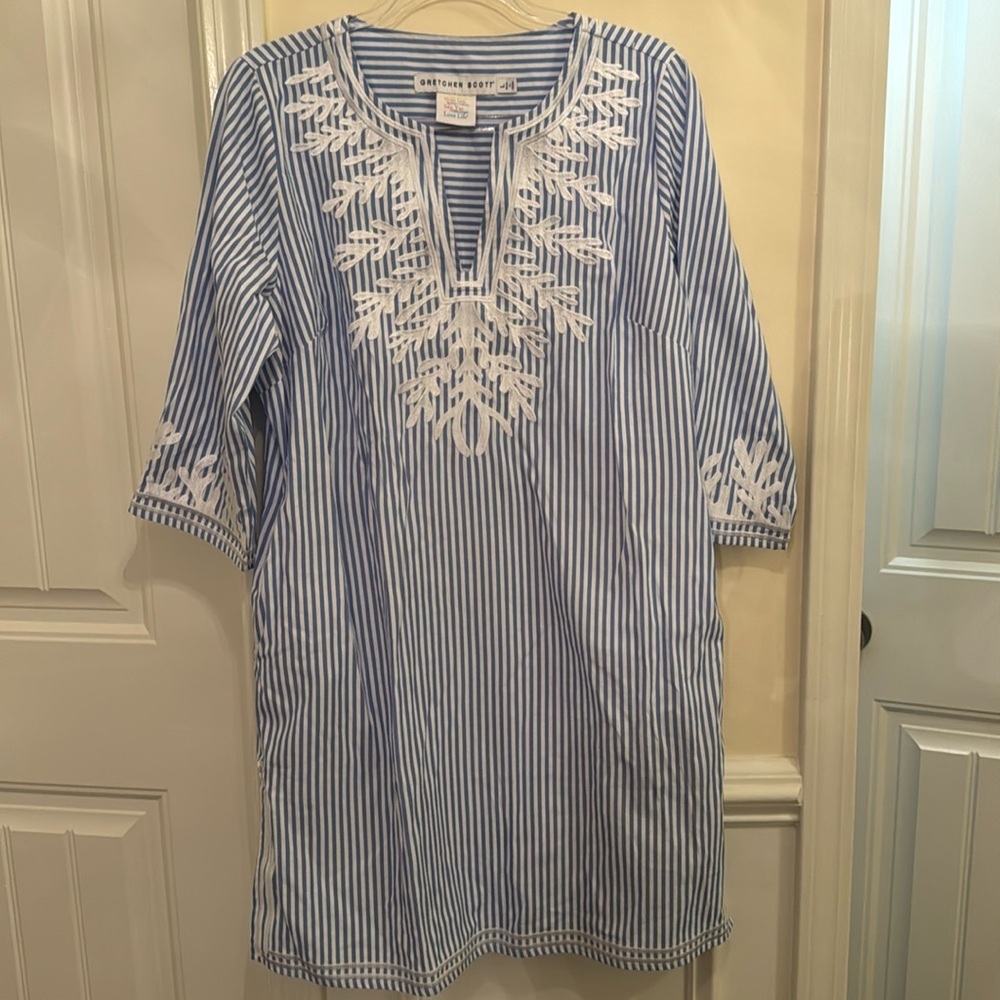 Gretchen Scott embroidered dress, large
